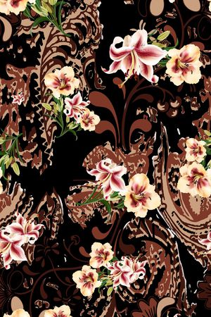 花朵印花华亿平台图片