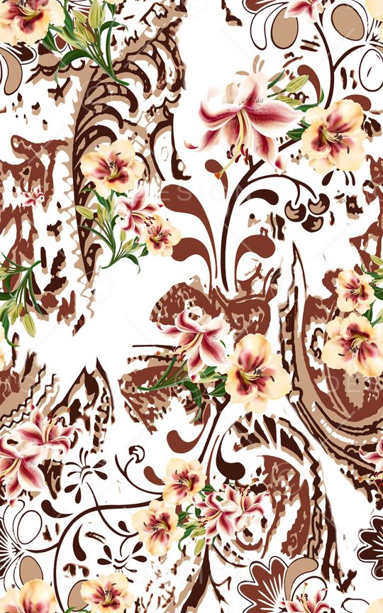 花朵印花华亿平台图片