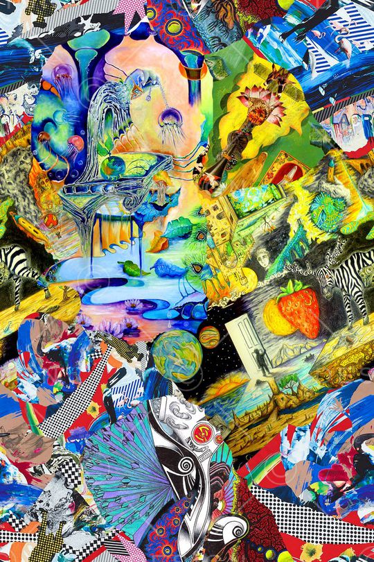 抽象印花华亿平台图片