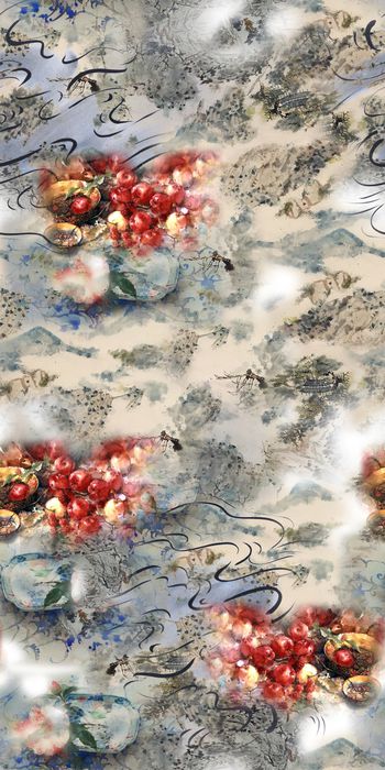 水彩印花华亿平台图片