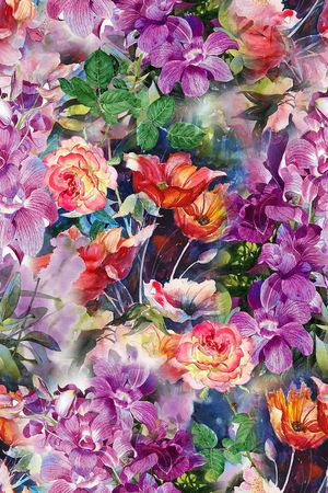 花朵印花华亿平台图片