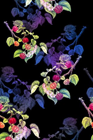 黑底印花华亿平台图片