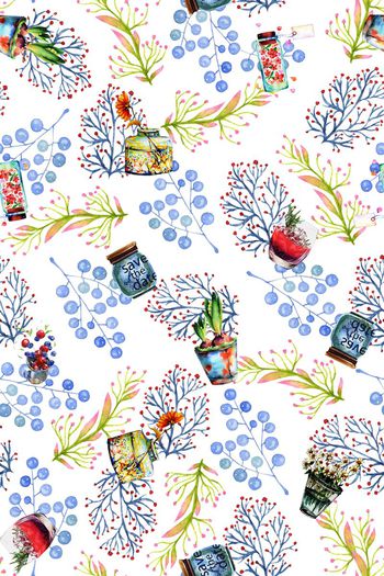 723881-小清新碎花瓶子杯子