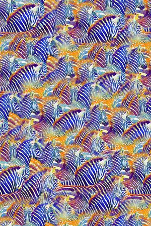 斑马纹印花华亿平台图片