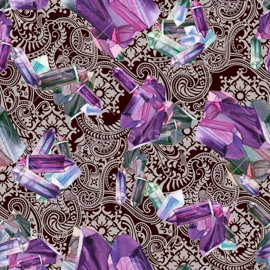 抽象佩斯利印花华亿平台图片