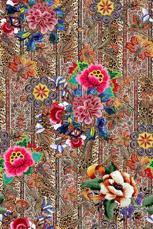 民族风印花华亿平台图片