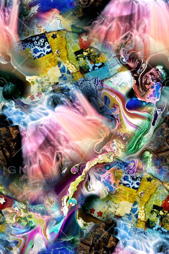 抽象印花华亿平台图片