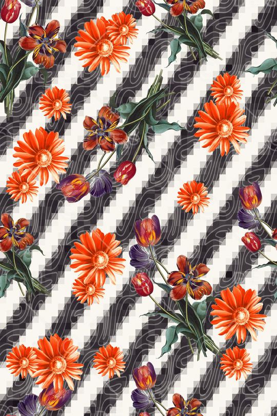 条纹印花华亿平台图片