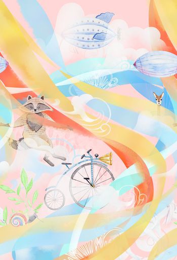 晕染印花华亿平台图片