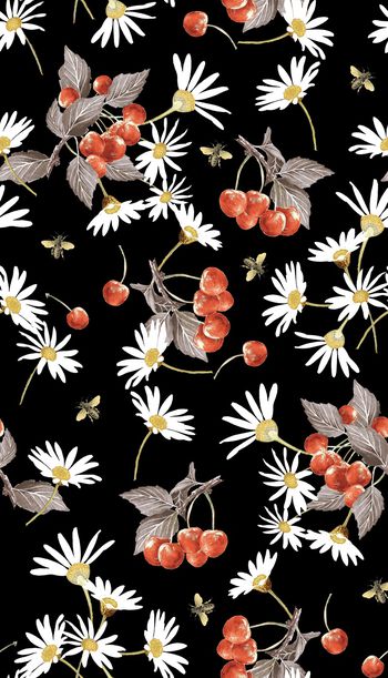 724065-雏菊蜜蜂樱桃A