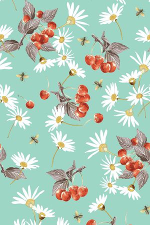 雏菊印花华亿平台图片