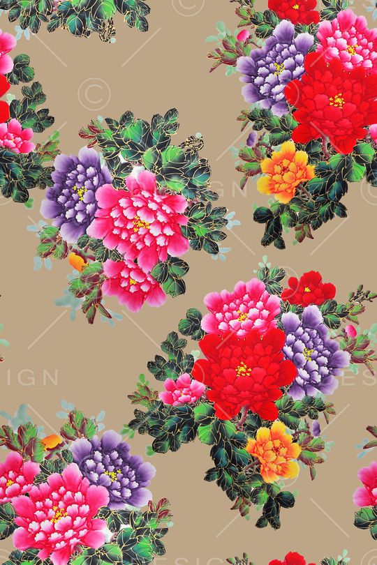 中国风印花华亿平台图片