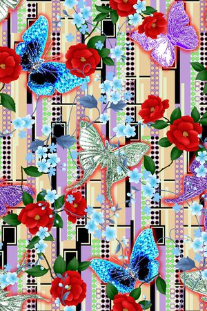 几何印花华亿平台图片