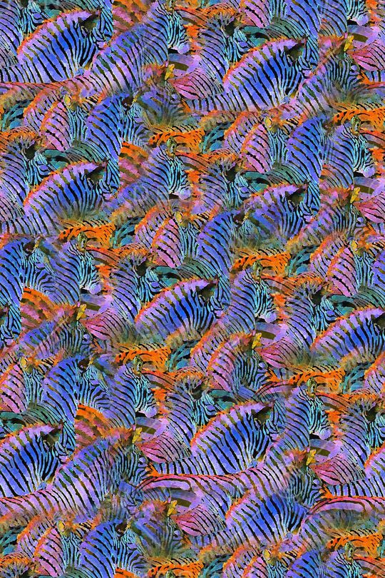 斑马纹印花华亿平台图片