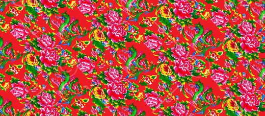 中国风印花华亿平台图片