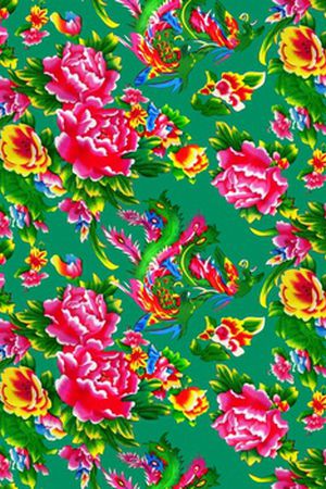 凤凰牡丹印花华亿平台图片