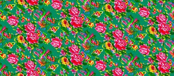 724199-民间花卉-绿底
