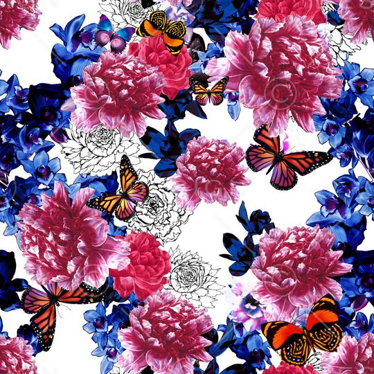 小清新印花华亿平台图片