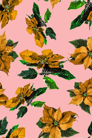 抽象手绘3D植物花卉数码印花印花华亿平台图片