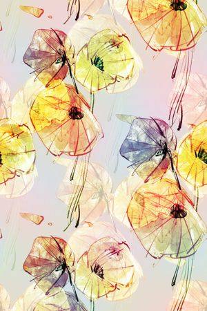 小清新印花华亿平台图片