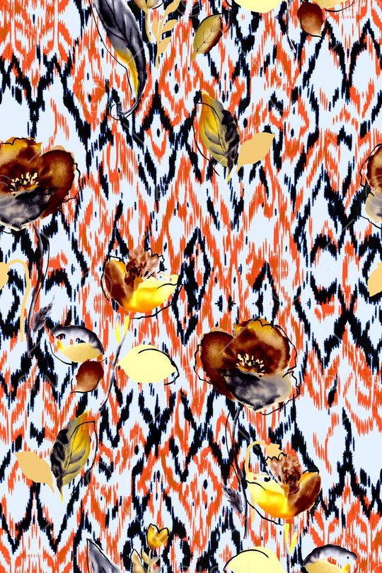 原创水彩画印花华亿平台图片