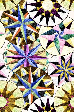 圆形印花华亿平台图片