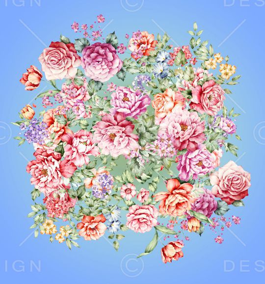 水彩印花华亿平台图片