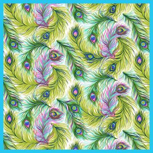 孔雀印花华亿平台图片