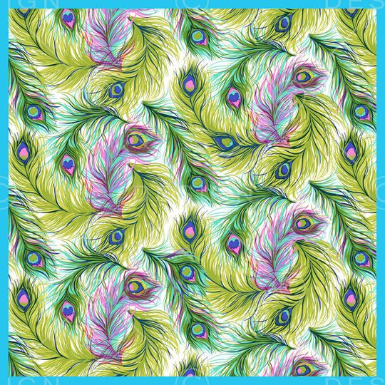 孔雀印花华亿平台图片