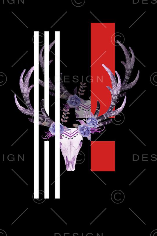 骷髅印花华亿平台图片