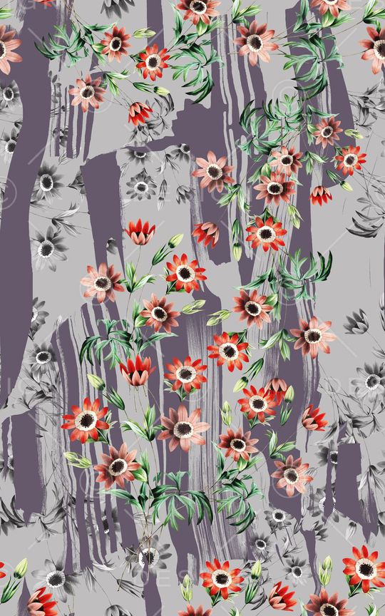 花朵印花华亿平台图片