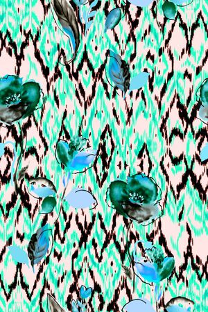 原创水彩画印花华亿平台图片