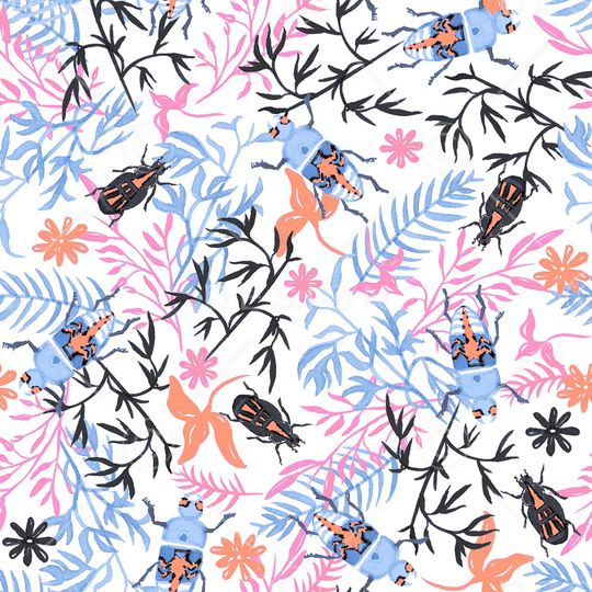 原创手绘印花华亿平台图片