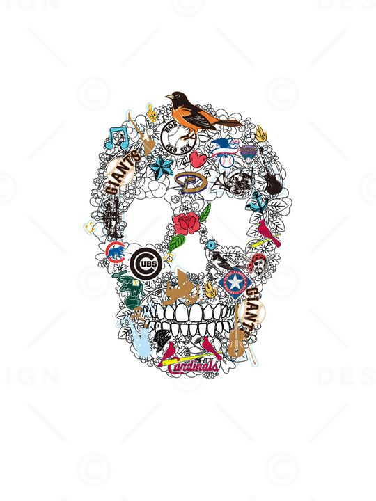 骷髅头印花华亿平台图片