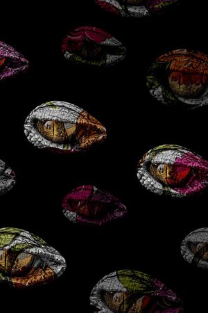 时尚大牌另类眼睛印花华亿平台图片