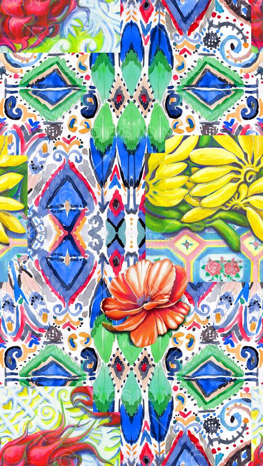 几何印花华亿平台图片