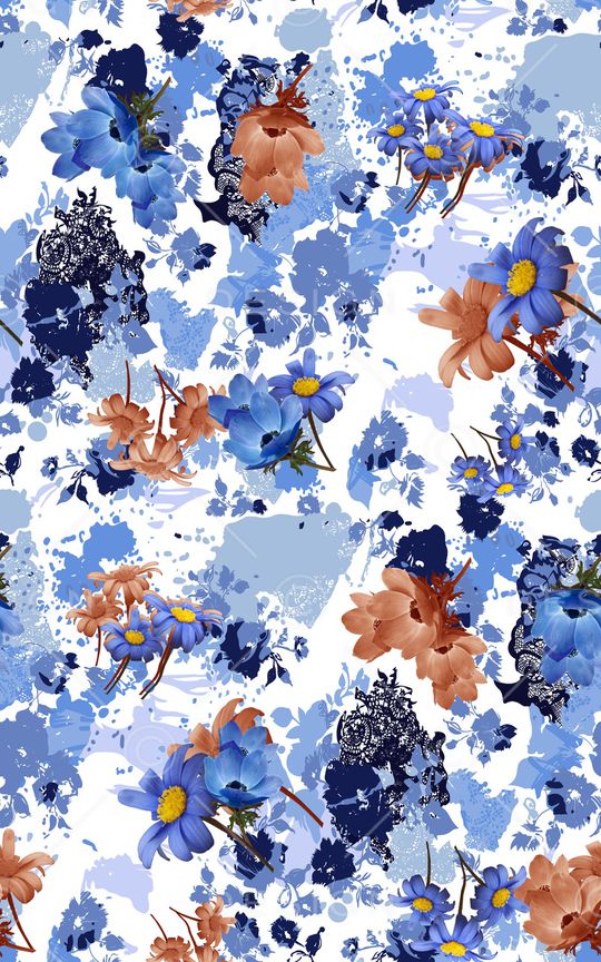 兰花印花华亿平台图片