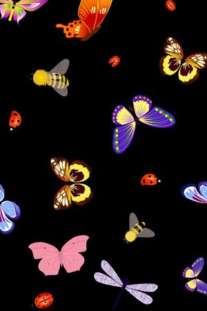 昆虫印花华亿平台图片