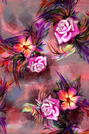 抽象印花华亿平台图片