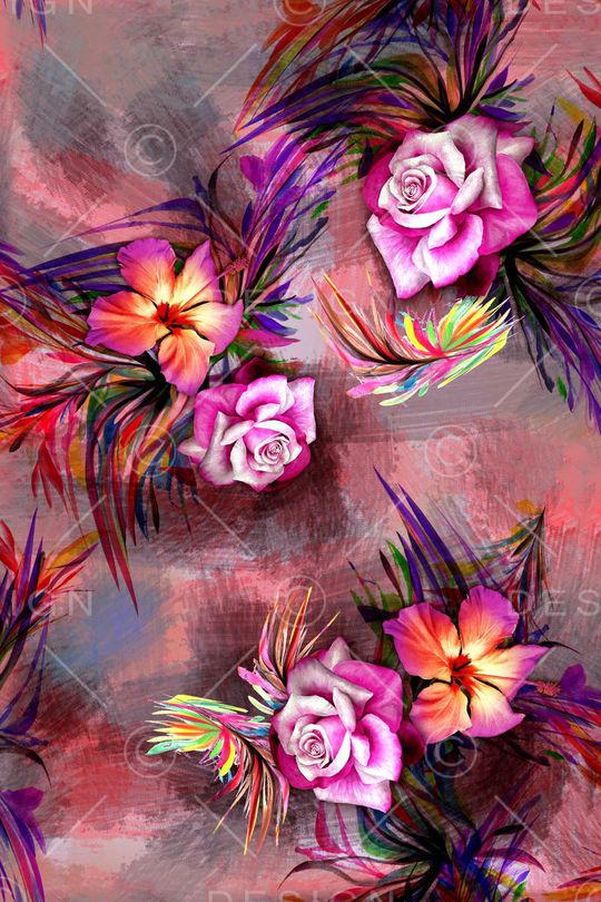 抽象印花华亿平台图片