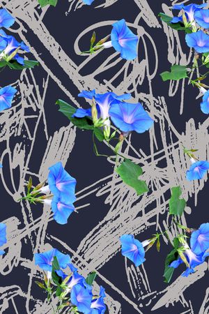 喇叭花印花华亿平台图片