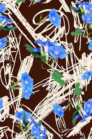 喇叭花印花华亿平台图片