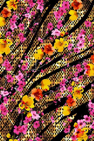 几何印花华亿平台图片