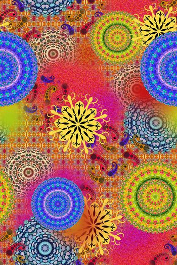 民族风印花华亿平台图片