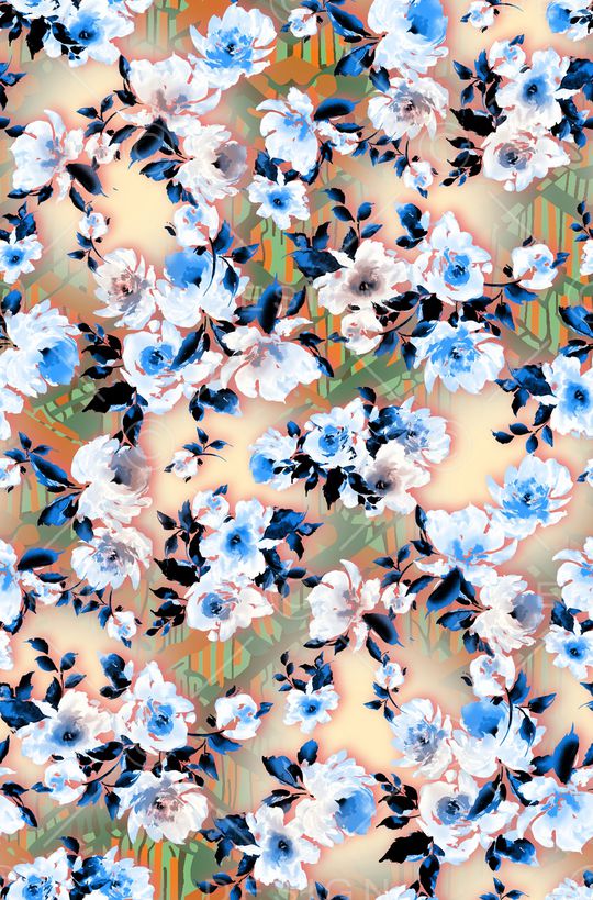 条纹印花华亿平台图片