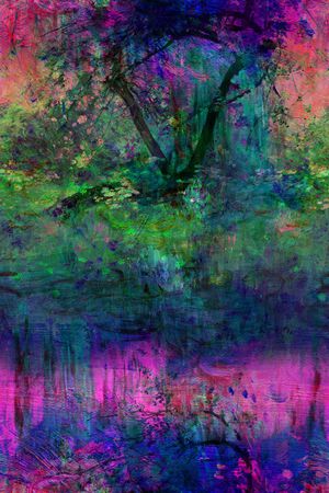 泼墨印花华亿平台图片