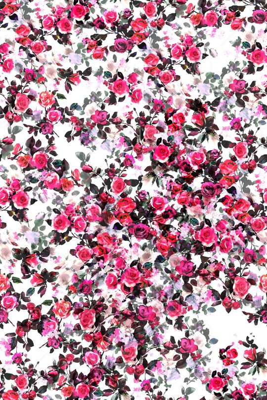 罂粟花印花华亿平台图片