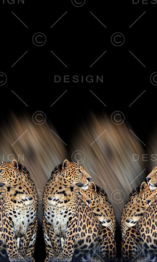 抽象动物豹子纹理数码印花印花华亿平台图片