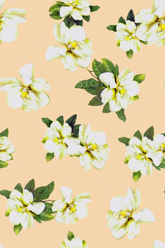 水彩花卉印花华亿平台图片