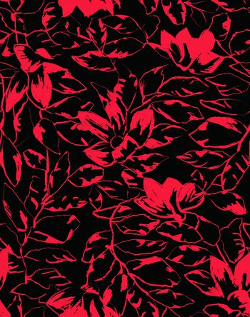 725053-水墨画抽象花卉C